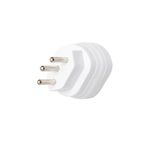 Plug Adaptador de Tomada Branco 1 Saída 3 Pinos 10A/250V - Yin's Paper