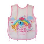 Avental Plástico Escolar com Bolso Cute Bear 40 x 32,8 cm - Yin's