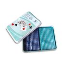 Kit 2 Baralhos 100% Plástico 108 Cartas Com Lata De Metal - Importado