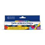 Tinta Acrílica Colorida Fosca 6 Cores - Acrilex