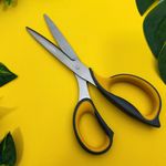 Tesoura Multiuso 21cm Lâmina Inoxidável com Grip Emborrachado - Deli