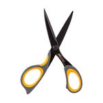 Tesoura Black Multiuso Profissional Inoxidável 17,5cm Grip Emborrachada - Deli