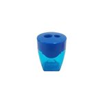Apontador 02 Furos Neon Transparente Cubic Colors - Deli