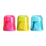 Apontador 01 Furo Neon Transparente U-Touch - Deli