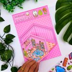 Cartela Cenário de Adesivos com Pinça - Importado