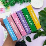 Bloco Adesivo Formato de Livrinho com 6 Blocos Adesivos Decorados 120 Folhas Notes - Importado