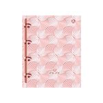 Caderno Argolado Colegial 190 x 260 mm com 160 Folhas Pautadas e Decoradas - Animativa