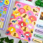 Caderno Univeristário Espiral Pets Hug Me 16 Matérias 20 x 27,5 cm  256 Folhas - Tilibra 