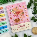 Caderno Universitário Espiral Capa Dura Charme 10 Matérias 20 x 27,5 cm 160 Folhas - Tilibra