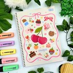Caderno Universitário Espiral Capa Dura Charme 10 Matérias 20 x 27,5 cm 160 Folhas - Tilibra