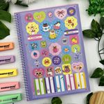 Caderno Universitário Espiral Capa Dura Charme 1 Matéria 80 Folhas Pautadas 20 x 27,5 cm - Tilibra