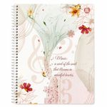 Caderno Música Capa Dura Espiral Universitário 200 x 275 mm 1 Matéria 80 Folhas - Animativa