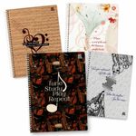 Caderno Música Capa Dura Espiral Universitário 200 x 275 mm 1 Matéria 80 Folhas - Animativa
