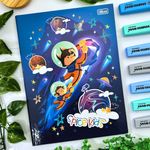 Caderno Brochura Capa Dura Universitário Spice Kids Masculino 48 Folhas - Tilibra