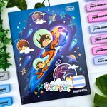 Caderno Brochura Caligrafia Spice Kids Pauta Azul 40 Folhas 18,7 cm x 24,5 cm - Tilibra