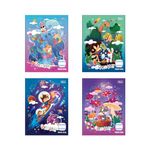 Caderno Brochura Caligrafia Spice Kids Pauta Azul 40 Folhas 18,7 cm x 24,5 cm - Tilibra