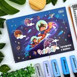 Caderno de Cartografia e Desenho Spice Kids Masculino 48 folhas - Tilibra