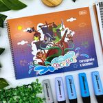 Caderno de Cartografia e Desenho Spice Kids Masculino 48 folhas - Tilibra
