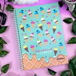 Caderno 1/4 Zoom+ Colorido Espiral Capa Dura 14 x 20 cm 96 Folhas - Tilibra