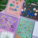 Caderno 1/4 Zoom+ Colorido Espiral Capa Dura 14 x 20 cm 96 Folhas - Tilibra