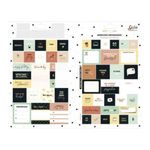 (BRINDE)  Adesivo Decorado Duplo West Village 145 x 232 mm - Tilibra