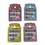 (BRINDE) Kit  9 Fitas Adesivas Washi Tape Decorada  com Dispenser (SORTIDOS) - Importado
