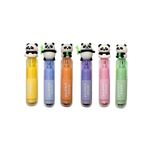 (BRINDE) Caneta Marca Texto + Carimbo Panda - Importado