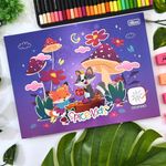 Caderno Brochura Capa Dura Desenho Spice Kids 80 Folhas - Tilibra