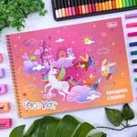 Caderno de Cartografia e Desenho Spice Kids Feminino 80 folhas - Tilibra