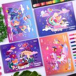Caderno de Cartografia e Desenho Spice Kids Feminino 80 folhas - Tilibra
