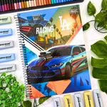 Caderno Universitário Espiral X-Racing Capa Dura 1 Matérias 80 Folhas 200 x 275 mm - Tilibra