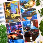 Caderno Universitário Espiral X-Racing Capa Dura 1 Matérias 80 Folhas 200 x 275 mm - Tilibra