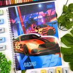 Caderno Universitário Espiral X-Racing Capa Dura 1 Matérias 80 Folhas 200 x 275 mm - Tilibra