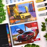 Caderno de Cartografia e Desenho X-Racing 80 Folhas - Tilibra