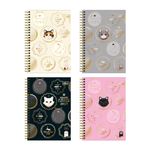 Agenda 2027 Espiral Gatos Purrfect Cats 11 x 15,4 cm 160 Folhas - Tilibra
