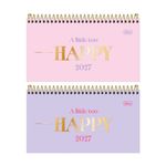 Agenda Happy 2027 Espiral de Bolso 8,9 x 16,7 cm 64 Folhas - Tilibra