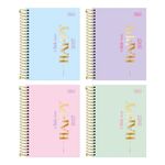 Agenda Espiral Diária Happy 2027 11,7 cm x 16,4 cm  160 Folhas - Tilibra