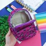 Estojo Escolar Estampado Mini Mochila Olhos Coloridos - Daterra