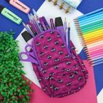 Estojo Escolar Estampado Mini Mochila Olhos Coloridos - Daterra