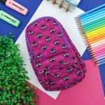 Estojo Escolar Estampado Mini Mochila Olhos Coloridos - Daterra