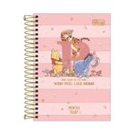 Agenda 2027 Espiral Diária Winnie the Pooh 12,9 x 18,7 cm 176 Folhas - Tilibra | Agenda Colorida