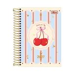 Agenda 2027 Espiral Diária Amarena 12,9 x 18,7 cm 176 Folhas - Tilibra