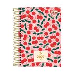 Agenda 2027 Espiral Diária Amarena 12,9 x 18,7 cm 176 Folhas - Tilibra