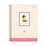 Caderno Universitário Espiral Brownie The Dog Connect 1 Matéria 20 x 27,5 cm 80 Folhas - Tilibra