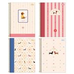 Caderno 1/4 Espiral Brownie The Dog 80 Folhas 14 x 20 cm - Tilibra