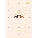 Caderno 1/4 Brochura Brownie The Dog 80 folhas 14 x 20 cm - Tilibra