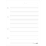Refil Happy Tamanho Colegial 17,7 x 24 cm Compatível com Fichário e Caderno Argolado 80 Folhas Pautadas - Tilibra