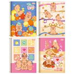 Caderno Universitário Espiral Capivaras Capy Club 1 Matéria 80 Folhas 20 x 27,5 cm  - Tilibra