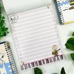 Bloco de Carta Snoopy 48 Folhas Pautado 63g/m² 17,7 cm x 24,0 cm - Tilibra
