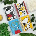 Caderneta Espiral 1/8 Snoopy 11 x 15,4 cm 80 Folhas Pautadas - Tilibra